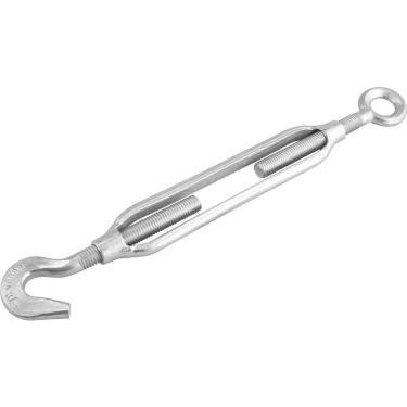 Imagem de Esticador para Cabo de Aço 3576580100 com Gancho Olhal Galvanizado Inox Vonder 15,9MM