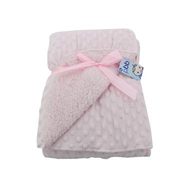 Imagem de Cobertor Pbb Bolinha Baby Rosa