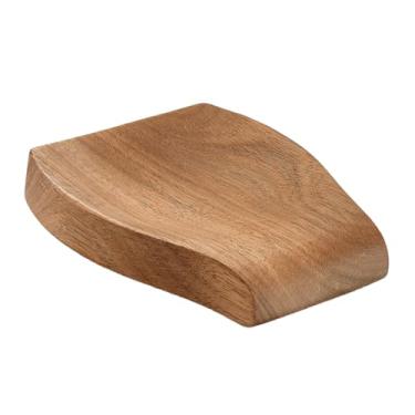 Imagem de VOSAREA porta colher descanso de utensílio descanso de colher para cozinha suporte concha organizador de colher descanso de colher de artesanato em madeira de madeira talheres