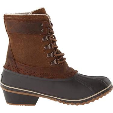 Imagem de Sorel Bota feminina de inverno elegante Lace II cano médio, Alce/Urso pardo, 11