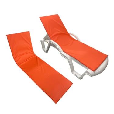 Imagem de Colchonete Almofadado De Espreguiçadeira Piscina Laranja Impermeável