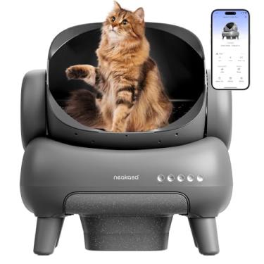 Imagem de Caixa de Areia para Gatos,APP Caixa de Areia para Gatos Autolimpante, Eliminação de Resíduos sem Odor Adequado para Vários