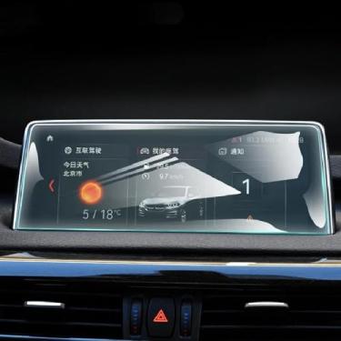 Imagem de ALWCEO Console interior do carro, filme de tela de rádio, filme de navegação GPS TPU transparente, antirarranhões, para BMW X5 X6 F15 F16 2014-2018