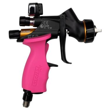 Imagem de GripFx® Punho ergonômico para pistola de pintura DeVilbiss DV1 Prolite (destro, rosa)