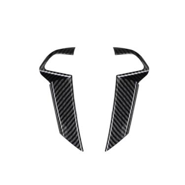 Imagem de AEETUED Capa de acabamento de volante estilo fibra de carbono moldura ABS decalque interior acessórios de moldagem apto para Honda Accord 2008 2009 2010 2011 2012 (sem botão)