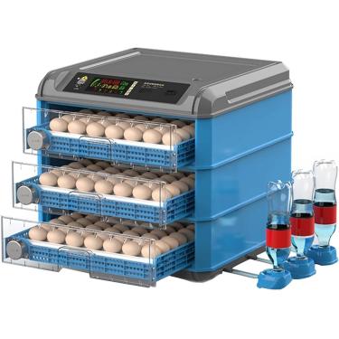 Imagem de Incubadora de ovos, 128-500 ovos de galinha Incubadora de pintinhos totalmente automática com virador automático de ovos, incubadora de controle de temperatura para incubação de galinhas, ga