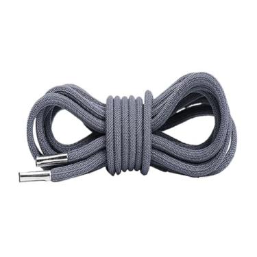 Imagem de Elastic Laces Sneakers For Sport Shoelaces Rubber Band For Casual Shoes Outdoor Leisure Round Shoestring Accessories(Dark gray)