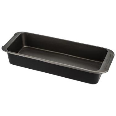 Imagem de Assadeira e Travessa de Alumínio Antiaderente 38x15 Preta - Weck