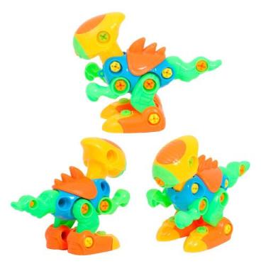 Imagem de Dinossauro Infantil T-rex De Montar E Desmontar Educativo - Jr Toys