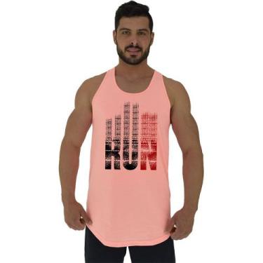 Imagem de Regata Longline Estampada Masculina MXD Conceito Run, Laranja claro, G