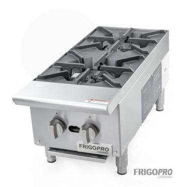Imagem de Fogão Industrial 2 Bocas a Gás de Mesa 33X31X77cm CPHP12M Frigopro