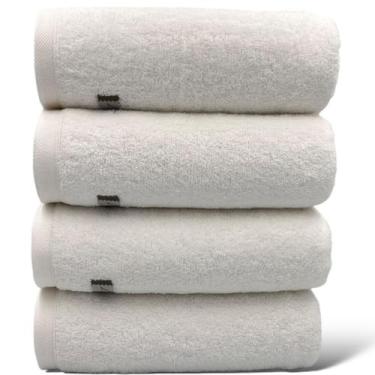 Imagem de Kit 04 Toalha De Banho Algodão Egípcio - Gigante/Banhão - Branca - Que