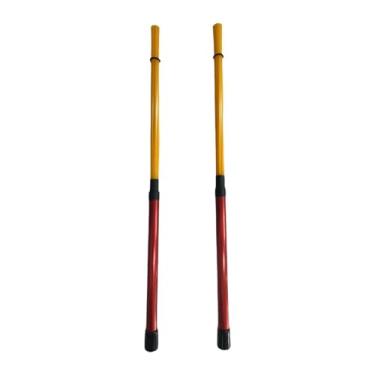 Imagem de menolana Baquetas Tambor Escovas de Arame Presentes com Alças Confortáveis 40cm Comprimento Escovas de Tambor para Crianças Performance Acústica Jazz Folk, Vermelho Amarelo