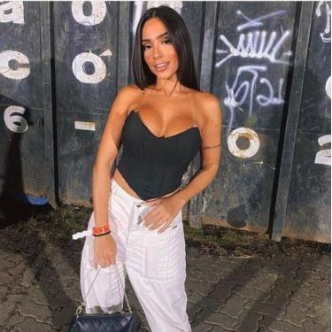 Imagem de Cropped Corselet sem alça com bojo top Triângulo - M & K Shop, Preto, 