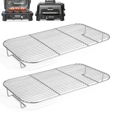 Imagem de Rack de Aço Inoxidável para Churrasqueiras Ninja Woodfire OG800/OG900 