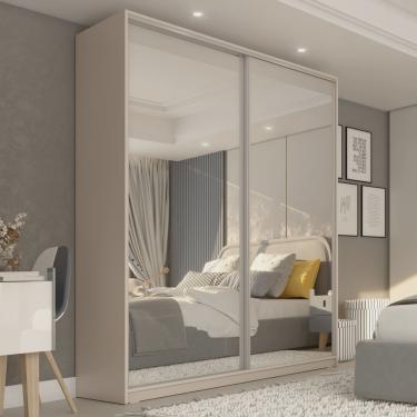 Imagem de Guarda Roupa Solteiro com Espelho 2 Portas em bp Belluno