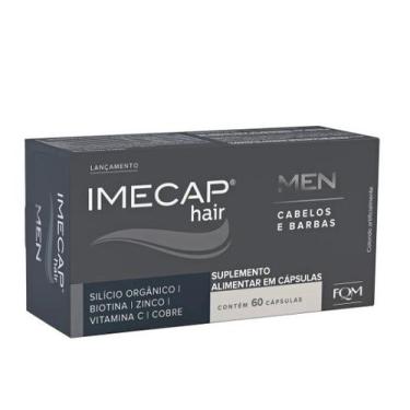 Imagem de Imecap Hair Men Cabelos e Barbas Suplemento Alimentar 60cps