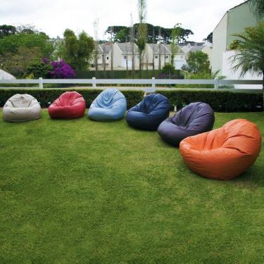 Imagem de Puff Fofão 72cmx115cmx80cm Corino Siena Móveis Laranja