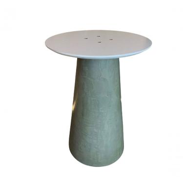 Imagem de Base Para Mesa Cone Cimento Tampos de 60cm Até 110cm Cinza