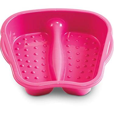 Imagem de Bacia Para Pés Pedicure Spa Relaxamento Escalda Pés Limpeza (Rosa)