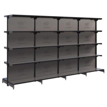 Imagem de Prateleira Gondola Fit 40 Centro 1 Inicial e 3 Continuações 1,70m Loja