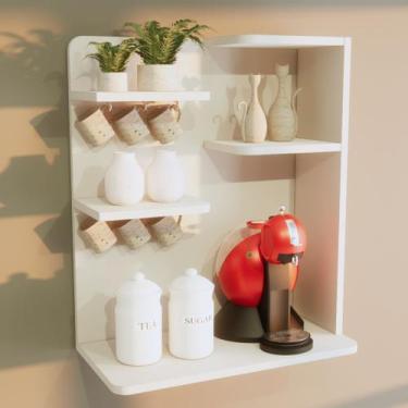 Imagem de Aparador Buffet Suspenso Cantinho do Café Branco - Bihouse Móveis