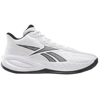 Imagem de Reebok Tênis infantil unissex, Branco/Core Black/Barely Grey, 18