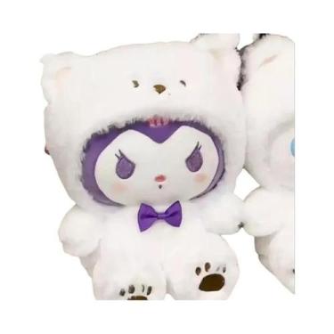 Imagem de Boneca Branca Urso Kuromi Cinnamoroll Transforma-se Em Almofada De Pel
