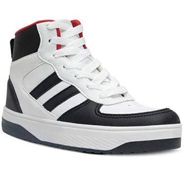 Imagem de Tenis Cano Alto Casual Feminino Masculino Nº 28 Ao 37 Botinha Sapatenis 11.86J (Preto/Branco, br_footwear_size_system, little_kid, numeric, numeric_30)