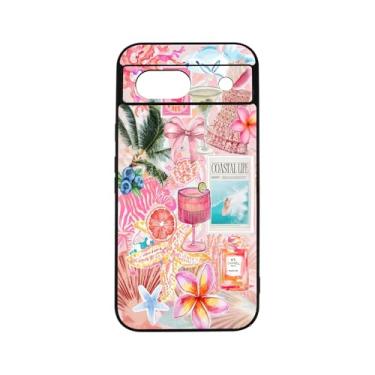Imagem de qizjio Capa de telefone estética fofa de verão à prova de choque com colagem Kawaii, capa de telefone para Google Pixel 8A