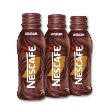 Imagem de Chococino Nescafé Gelado Bebida Lácte Kit 3 Un De 270Ml
