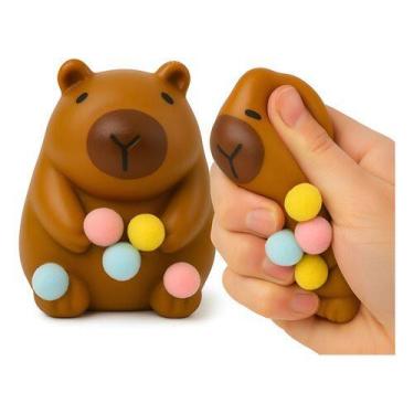 Imagem de Taba Squish Capivara Tab Squishy Squishies Muji Fidget Toy Marrom-clar