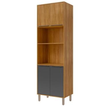 Imagem de Paneleiro Torre Quente Divina 2 Fornos com 4 Portas Cinamomo/titanium