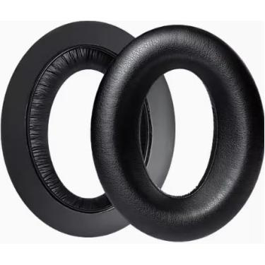 Imagem de Almofadas de substituição Joghaw para fones de ouvido SENNHEISER HD600/HD650/HD660S/HD6XX/HD580/HD58X/HD565/HD545/HD535 | Couro Proteico com Espuma de Memória Macia para Conforto - Preto