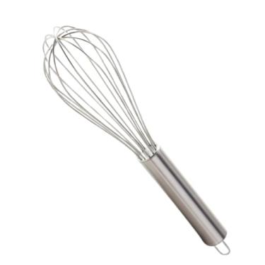 Imagem de Batedor Manual Fouet em Aço Inox Profissional para Ovos e Massas Design Espiral Utensílio de Cozinha