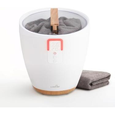 Imagem de Live Fine Aquecedor de toalhas | Aquecedor de luxo estilo balde com visor LED, temporizador ajustável, função de atraso, desligamento automático | Serve para toalha grande de 101,6 cm x 177,8 cm