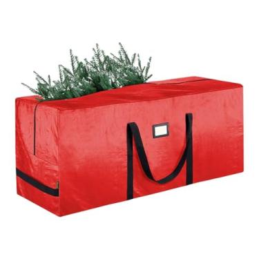Imagem de Saco De Armazenamento Para Arvore De Natal - Organizador Grande Com Fecho De Correr | Sacos Resistentes Para Árvore Com Alças Reforçadas | Para Casa Porão Garagem Armário Dormitório
