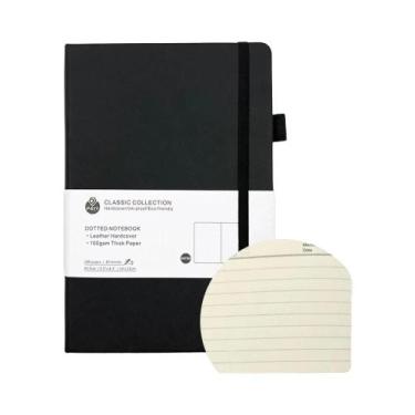 Imagem de Caderno Premium A5 A6 Com Pauta Horizontal E Grade De Pontos, 160 Pági