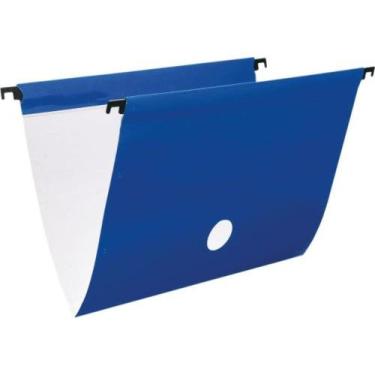 Imagem de Pasta Suspensa Delloplus Haste Plast Azul 6unid - Dello