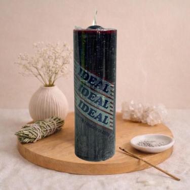 Imagem de Vela 7 Dias Preta Ideal  Proteção, Defesa e Limpeza Espiritual - Estre