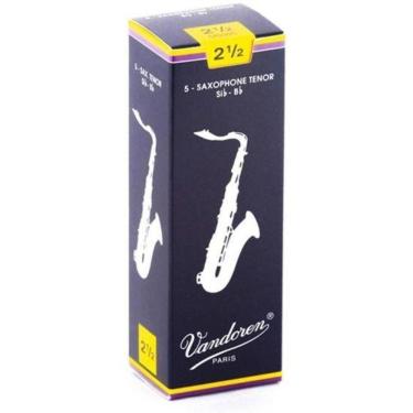 Imagem de Palheta para Saxofone Tenor SR2225 Dureza 2 ½ com Excelente Sonoridade e Controle Vandoren