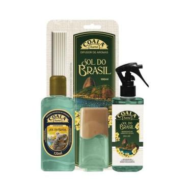 Imagem de Kit Coala Sol do Brasil 3 Itens Limpador 120ml Difusor 100ml Home Spra