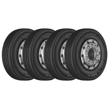Imagem de KIT 4 Pneus MRF 295/80 R22.5 Steel Muscle S1F6 152/148M Liso - MRF TYR
