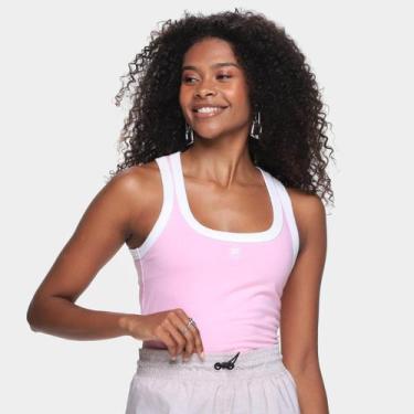 Imagem de Regata Fila Slim F-Box Feminina, Rosa, Bege, G