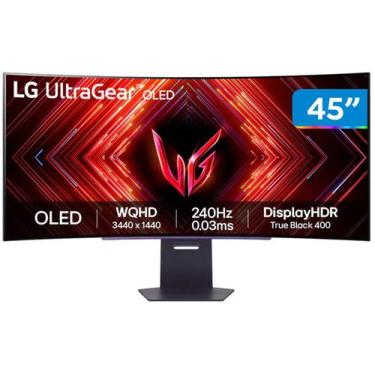 Imagem de Monitor Gamer LG UltraGear OLED Curvo  Tela OLED 45, QHD, HDR400 Trueb