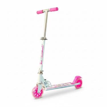 Imagem de Patinete 2 Rodas com Led Feminino Infantil para Crianças de 3 4 5 6 7 