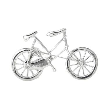 Imagem de Broche De Bicicleta Unissex Feminino Com Strass E Esmalte Para Festas 