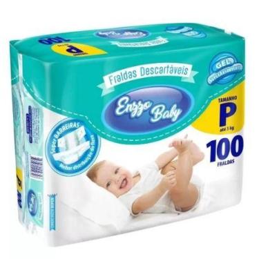 Imagem de Fralda Descartável Enzzo baby Noturna Infantil P 100 Unidades