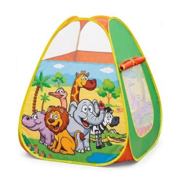 Imagem de Barraca Tenda Infantil Animais em Nylon 85cm - First Brasil
