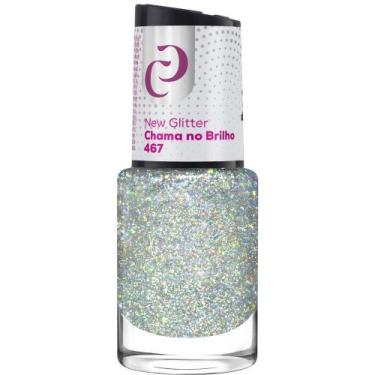 Imagem de Esmalte Cora O Melhor 10ml New Glitter Chama no Brilho nº467